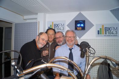de gauche à droite, Dominique Brynaert, Michel Brunelli, Eric Demarbaix, Marc Hermant